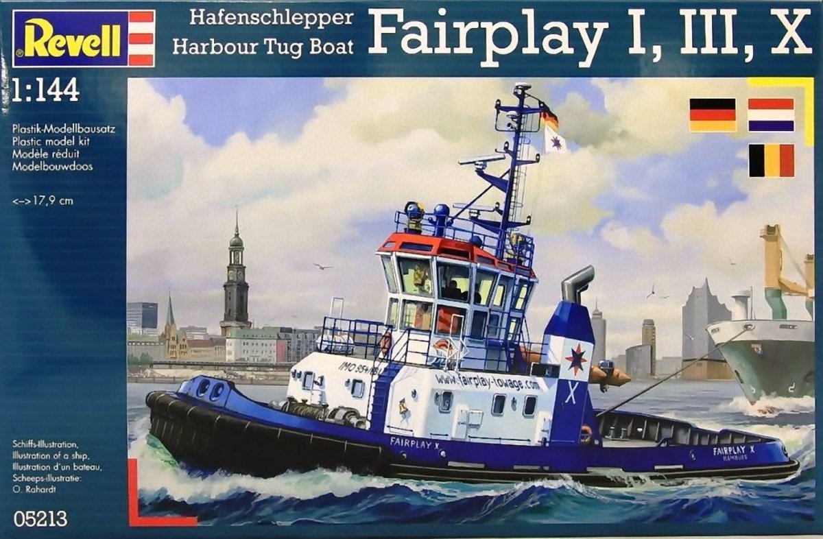 Revell 05213 Harbor Tug Boat Fairplay I,III,X,XIV (1/144)