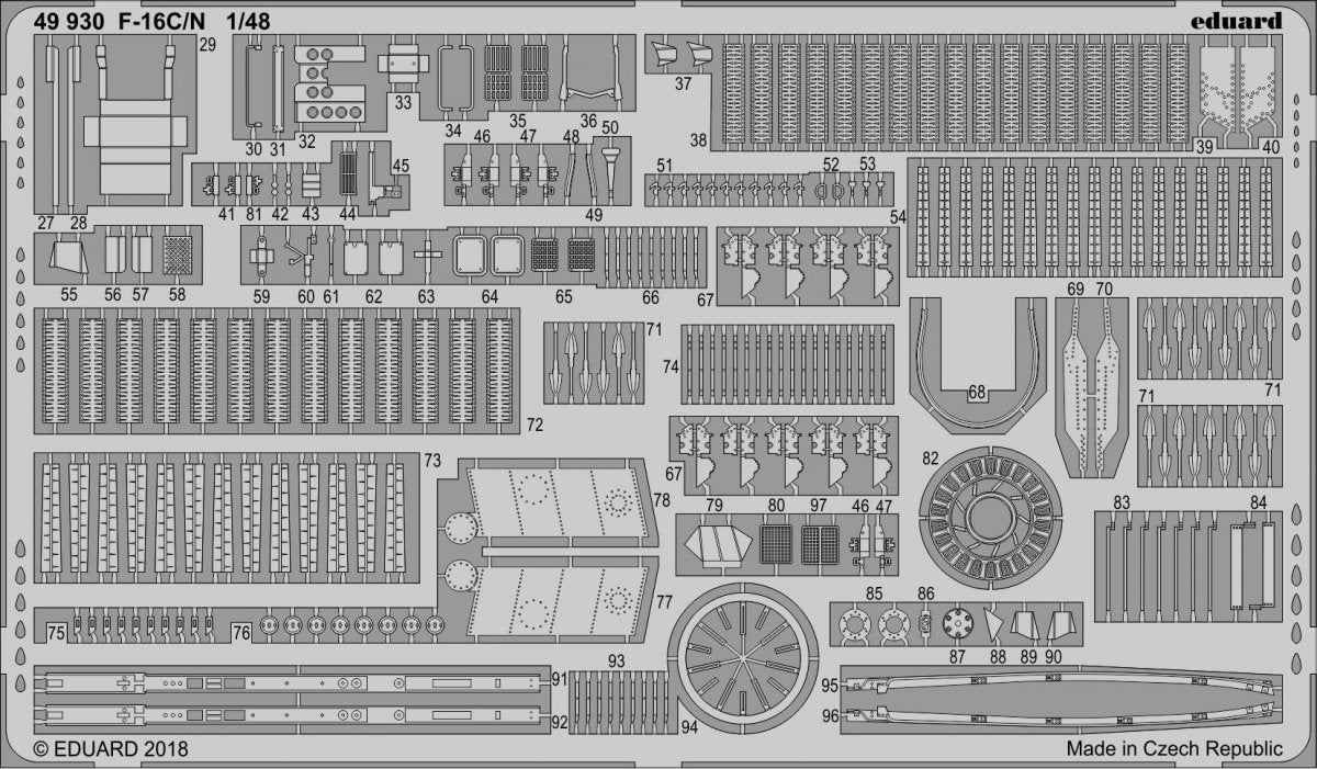 Eduard BIG49208 F-16C/ N 1/48 TAMIYA – image 7