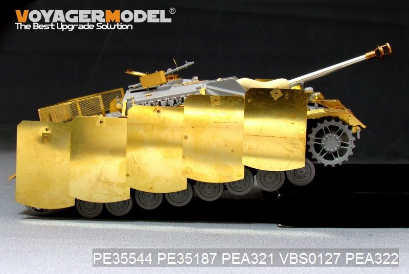 Voyager Model PEA321 WWII German StuG.IV Pivot-Mounting Swinging Type Hull Side Armor Skirts (For DRAGON) 1/35 – image 7