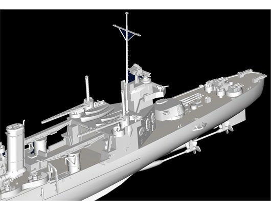 Trumpeter 05745 USS TUSCALOOSA CA-37 1/700 – image 7