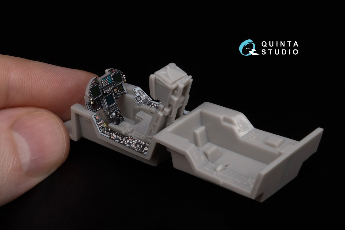 Quinta Studio QDS-48302 F/A-18C late 3D-Printed &amp;amp; colored Interior on decal paper (Hasegawa) (Small version) 1/48 – image 8