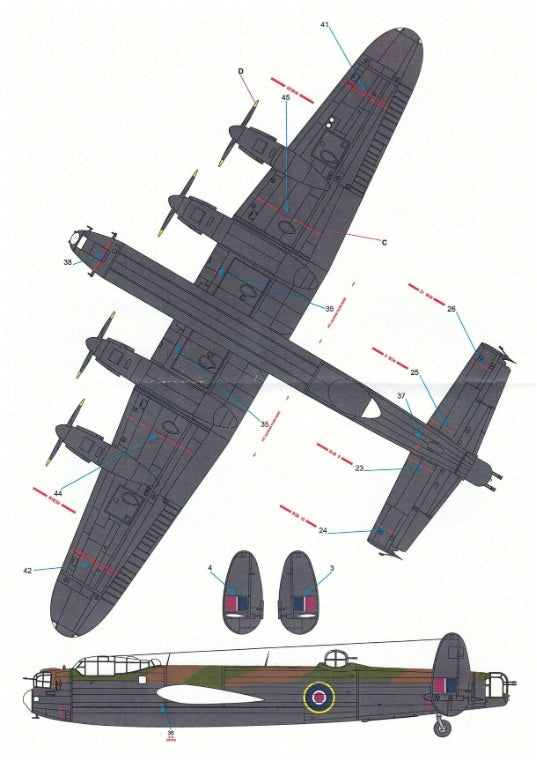 Techmod 72166 Avro Lancaster B Mk. I 1/72 – obrázek 6