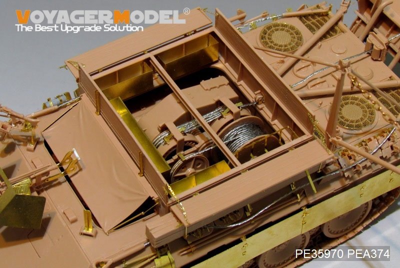 Voyager Model PE35970 WWII German Bergepanther Ausf.A (Late type,Panther G tool holders) Basic For MENG SS-015 1/35 – zdjęcie 19