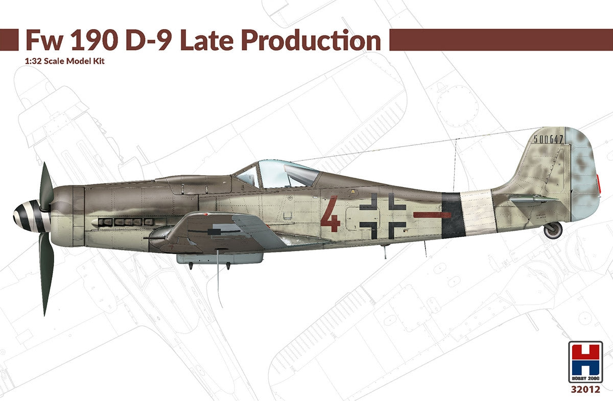 Hobby 2000 32012 Fw 190 D-9 Late Production (HASEGAWA + CARTOGRAF + MASKS) 1/32