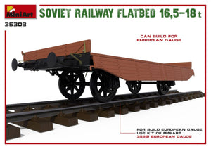 MiniArt 35303 Soviet Railway Flatbed 16.5-18t (1/35) – immagine 7
