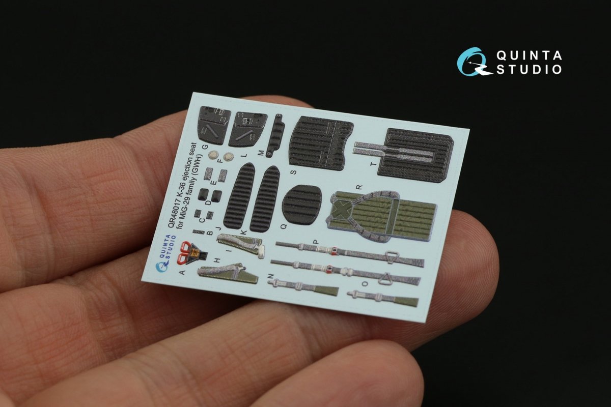 Quinta Studio QR48017 K-36 ejection seat for MiG-29 family ( GWH ) 1/48 – imagen 6