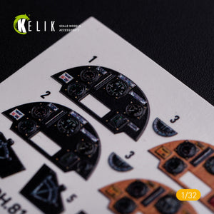 KELIK K32021 DH.81A Tiger Moth - Interior 3D Decal for ICM kit 1/32 – image 7