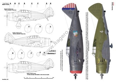 Kagero 7122 Republic P-43 Lancer EN/PL – obrázek 3