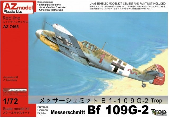 AZ Model AZ7467 Messerschmitt Bf 109G-2 &amp;quot;Trop&amp;quot;
