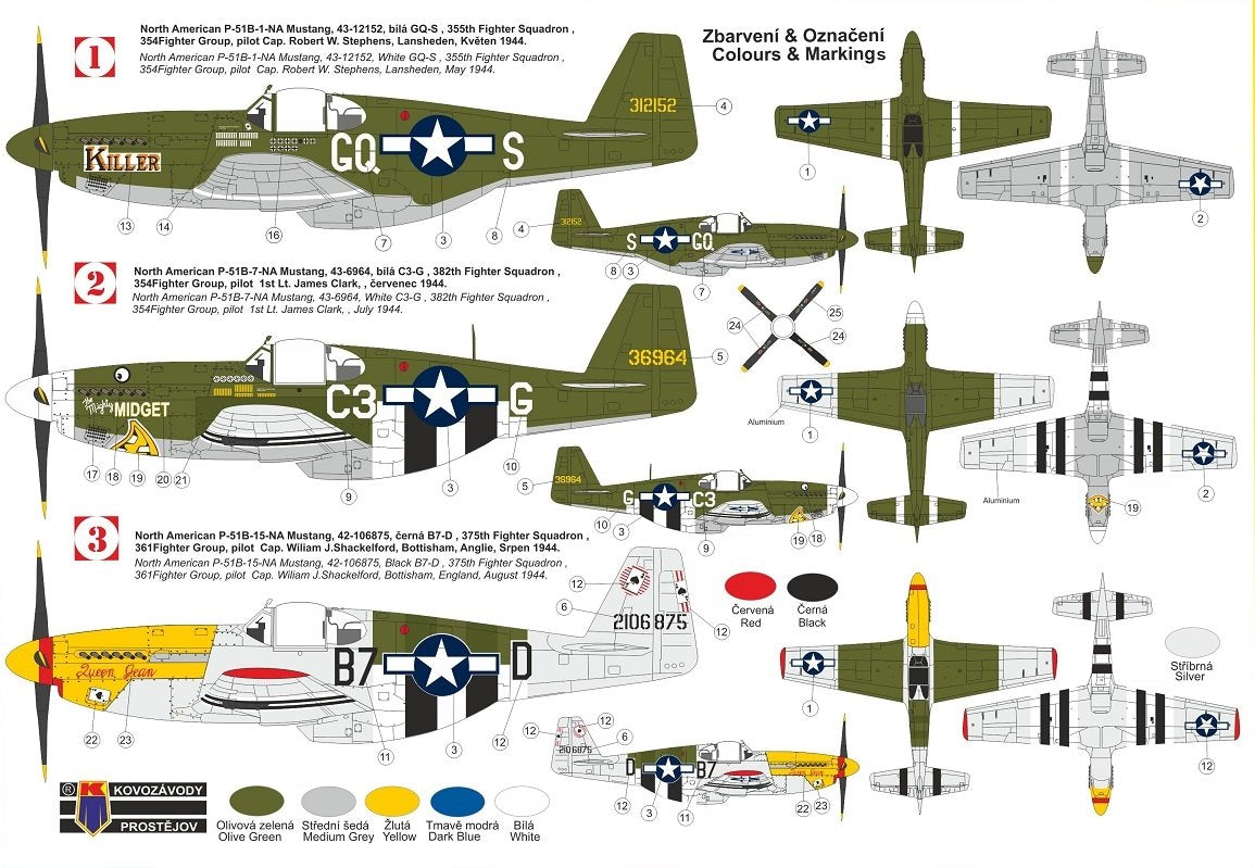 Kovozavody Prostejov KPM0247 P-51B &amp;quot;Mustang&amp;quot; Malcolm&amp;quot; 1/72 – image 2