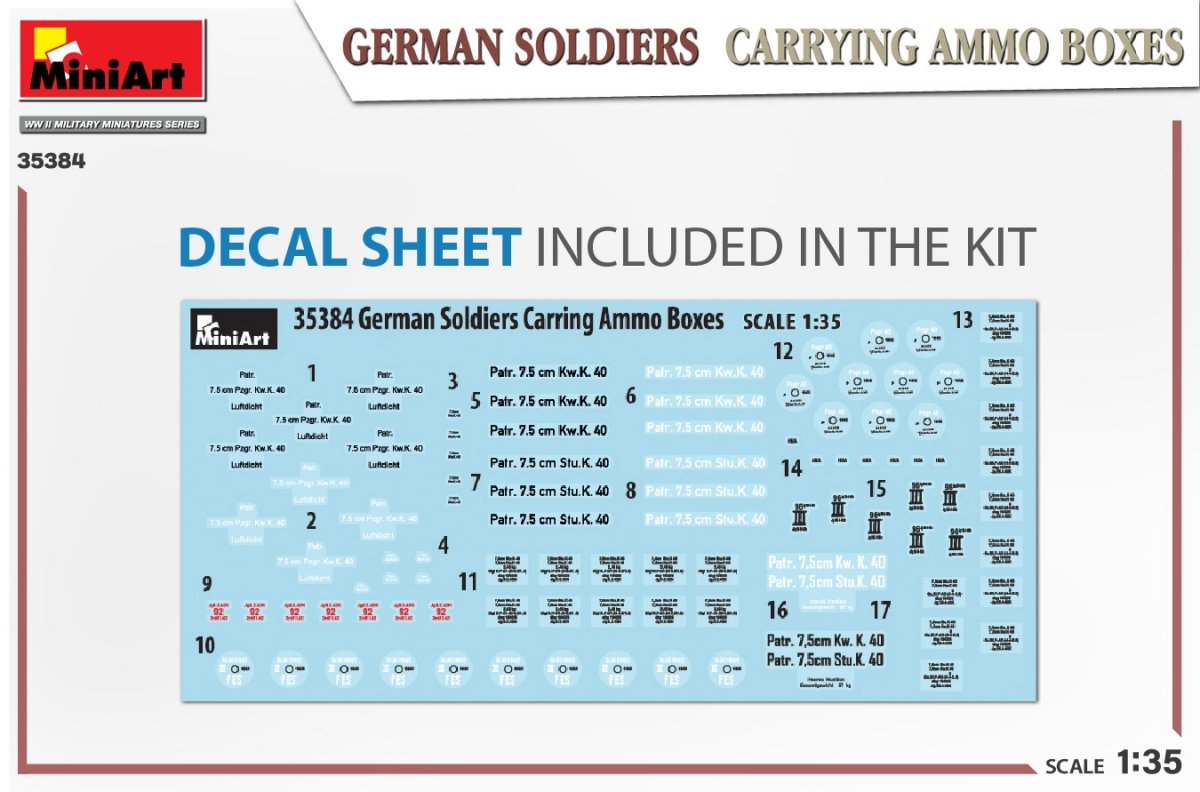 MiniArt 35384 GERMAN SOLDIERS CARRYING AMMO BOXES 1/35 – image 2