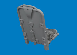 Eduard 672448 P-51D seat w/ integral seat belts PRINT for ARMA HOBBY 1/72