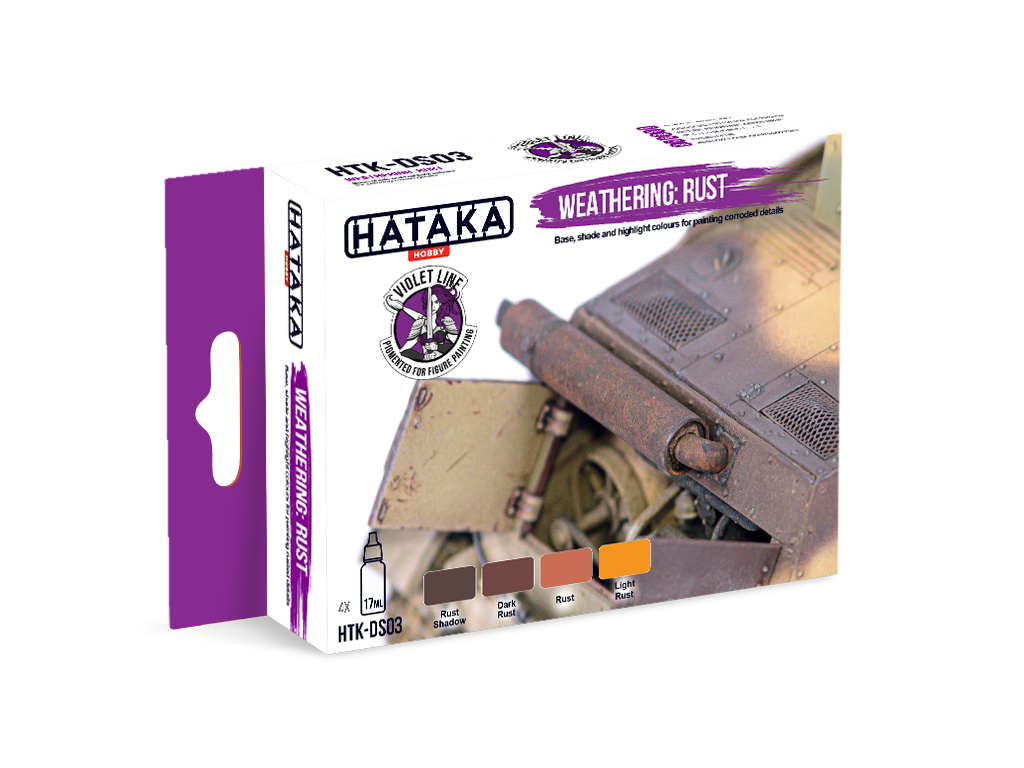 Hataka HTK-DS03 Weathering: Rust 4x17ml – image 2