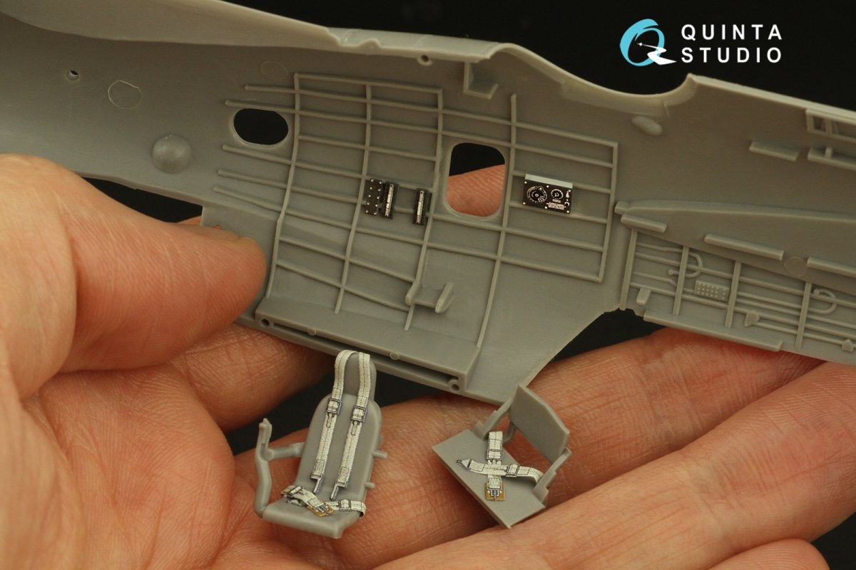 Quinta Studio QD48385 TBM-3 Avenger 3D-Printed &amp;amp; colored Interior on decal paper (Accurate miniatures/Academy) 1/48 – image 12