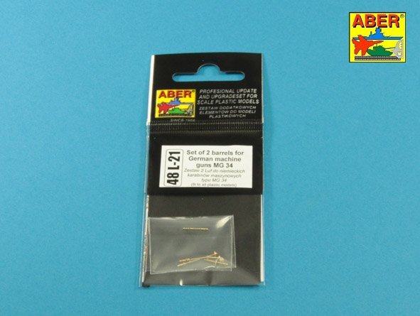 Aber 48L-21 Set of 2 barrels for German machine guns MG34 1/48 – image 8