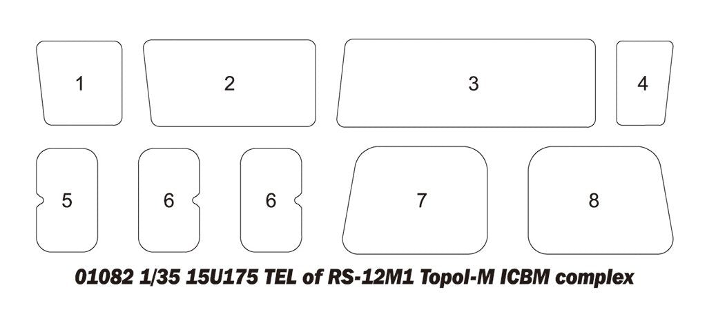 Trumpeter 01082 15U175 TEL of RS-12M1 Topol-M ICBM complex 1/35 – obrázek 28
