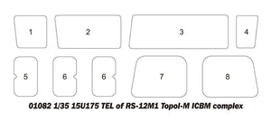 Trumpeter 01082 15U175 TEL of RS-12M1 Topol-M ICBM complex 1/35 – obrázek 28