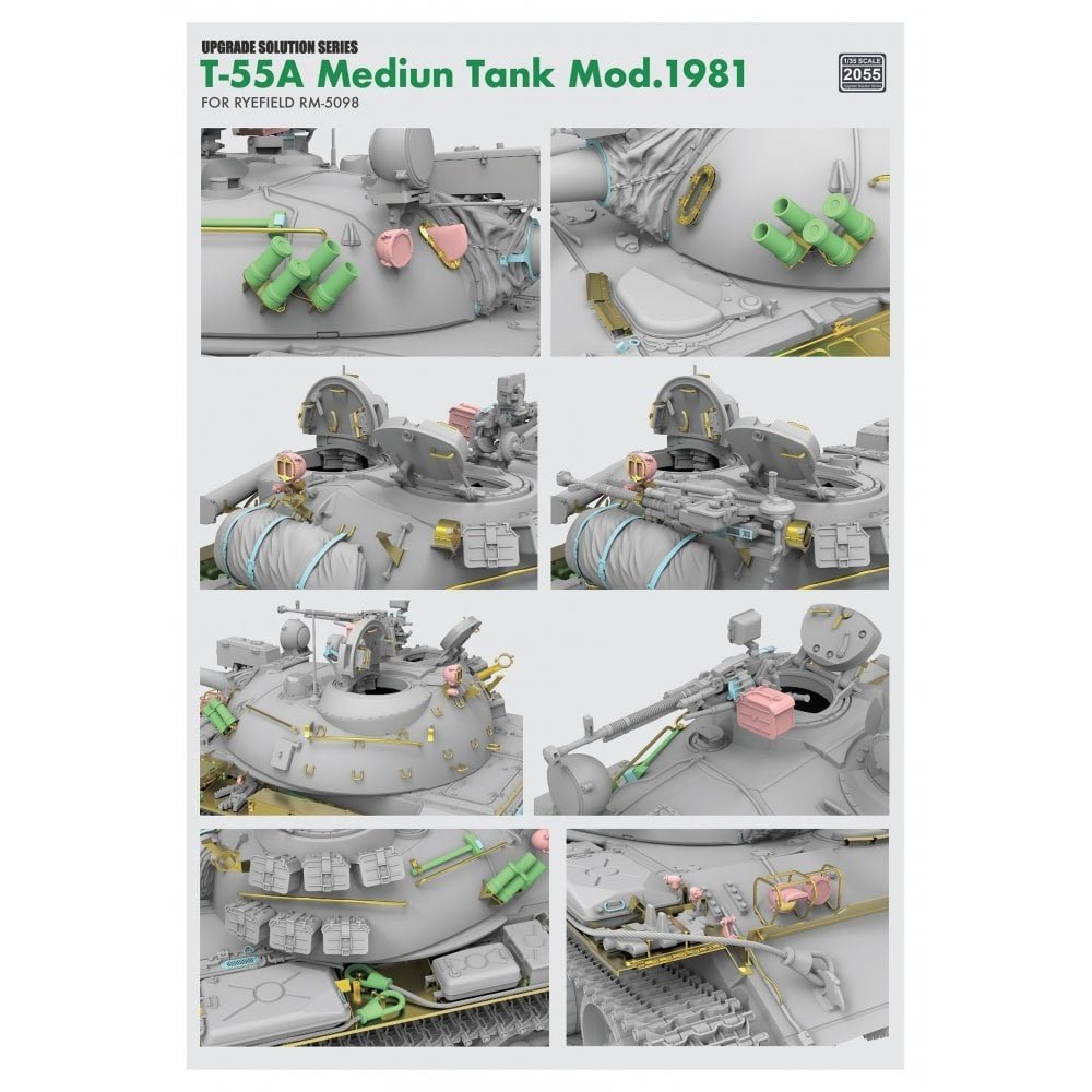 Rye Field Model 2055 T-55A Medium Tank Mod. 1981 for RFM5098 - Upgrade Solution 1/35 – Bild 3
