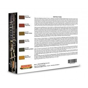 Lifecolor CS21 Acrylic paint set Rail Weathering 6x22ml – Bild 2