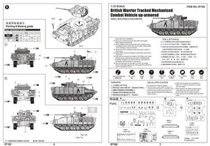 Trumpeter 07102 Véhicule de combat mécanisé chenillé britannique Warrior blindé (1/72) – image 3