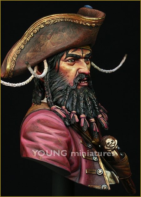 Young Miniatures YH1823 BLACK BEARD 1718 Queen Anne&amp;#39;s Revenge 1/10 – Bild 9