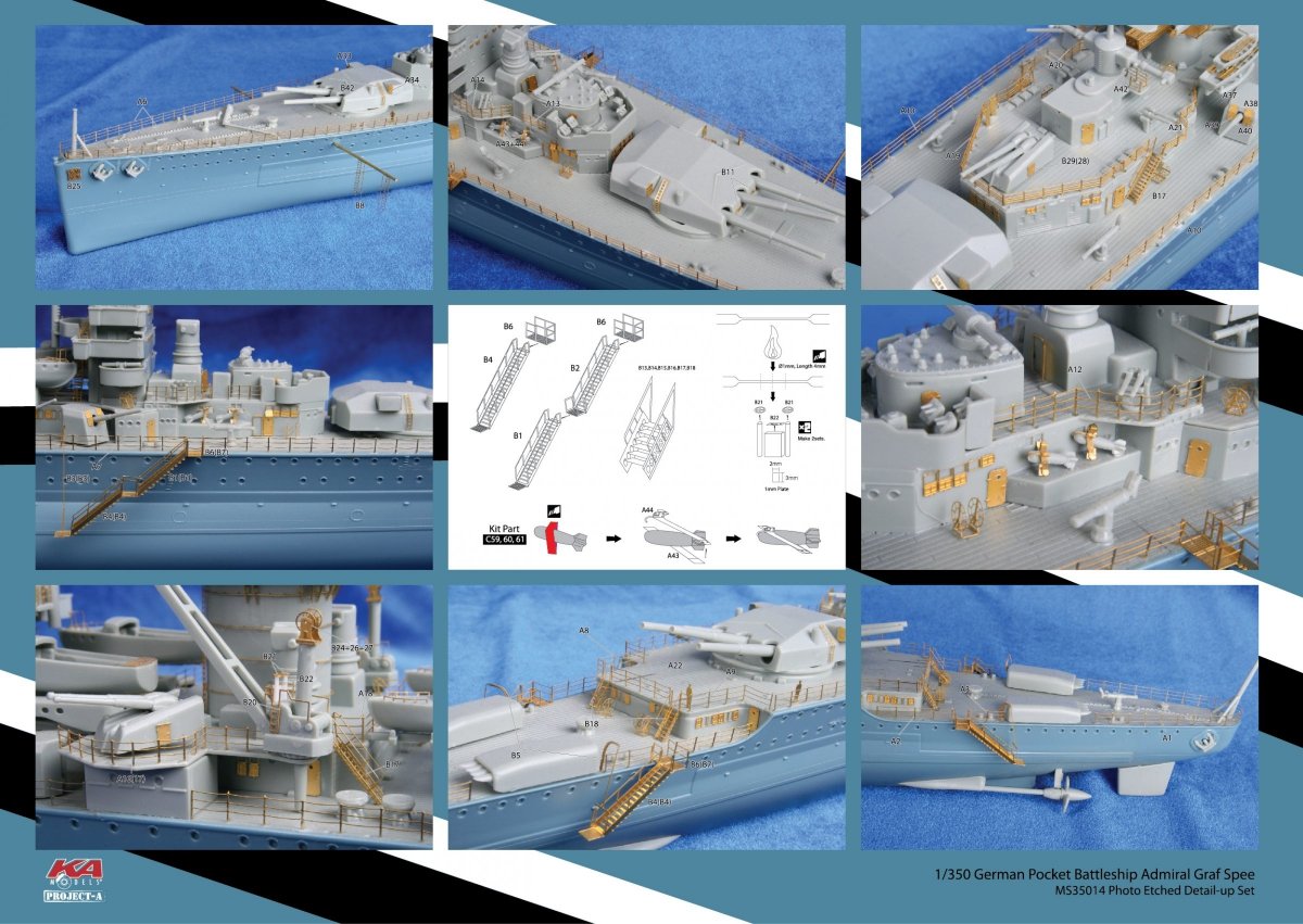 MK1 Design MS-35014 Graf Speer Detail-UP 1/350 – image 2