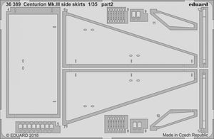 Eduard 36389 Centurion Mk. III side skirts TAMIYA 1/35 – immagine 2