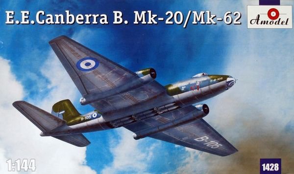 A-Model 01428 British bomber EECanberra B. Mk-20/Mk-62 (1/144)