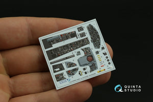 Quinta Studio QD32141 F-104G 3D-Printed &amp;amp; colored Interior on decal paper (Italeri) 1/32 – immagine 8