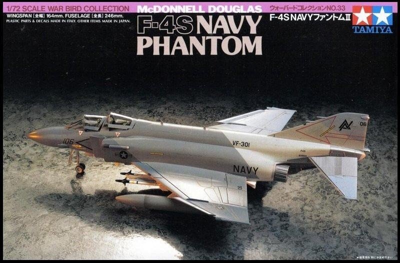 Tamiya 60733 McDonnell Douglas F-4S Navy-Phantom 1/72