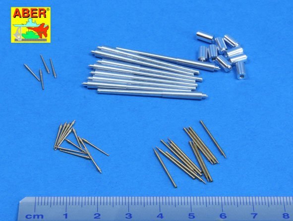 Aber 350L-67 Set of barrels for Italian Battleship: RN Roma 381mm x 9, 152mm x 12, 90mm x 12 1/350 – Bild 2