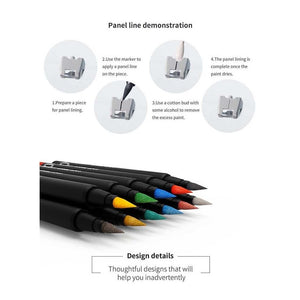 Stylo marqueur à pointe souple rouge DSPIAE MK-04 – image 6