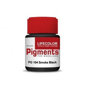 Lifecolor PG104 Powder pigments Smoke black 22ml – Bild 2