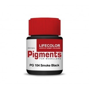Lifecolor PG104 Powder pigments Smoke black 22ml – Bild 2