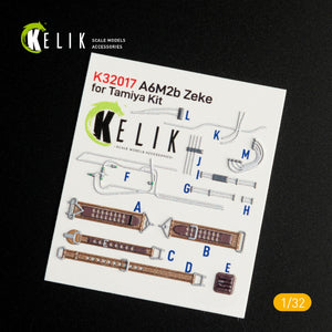 KELIK K32017 A6M2B ZEKE - INTERIOR 3D DECAL FOR TAMIYA KIT 1/32 – obrázek 3