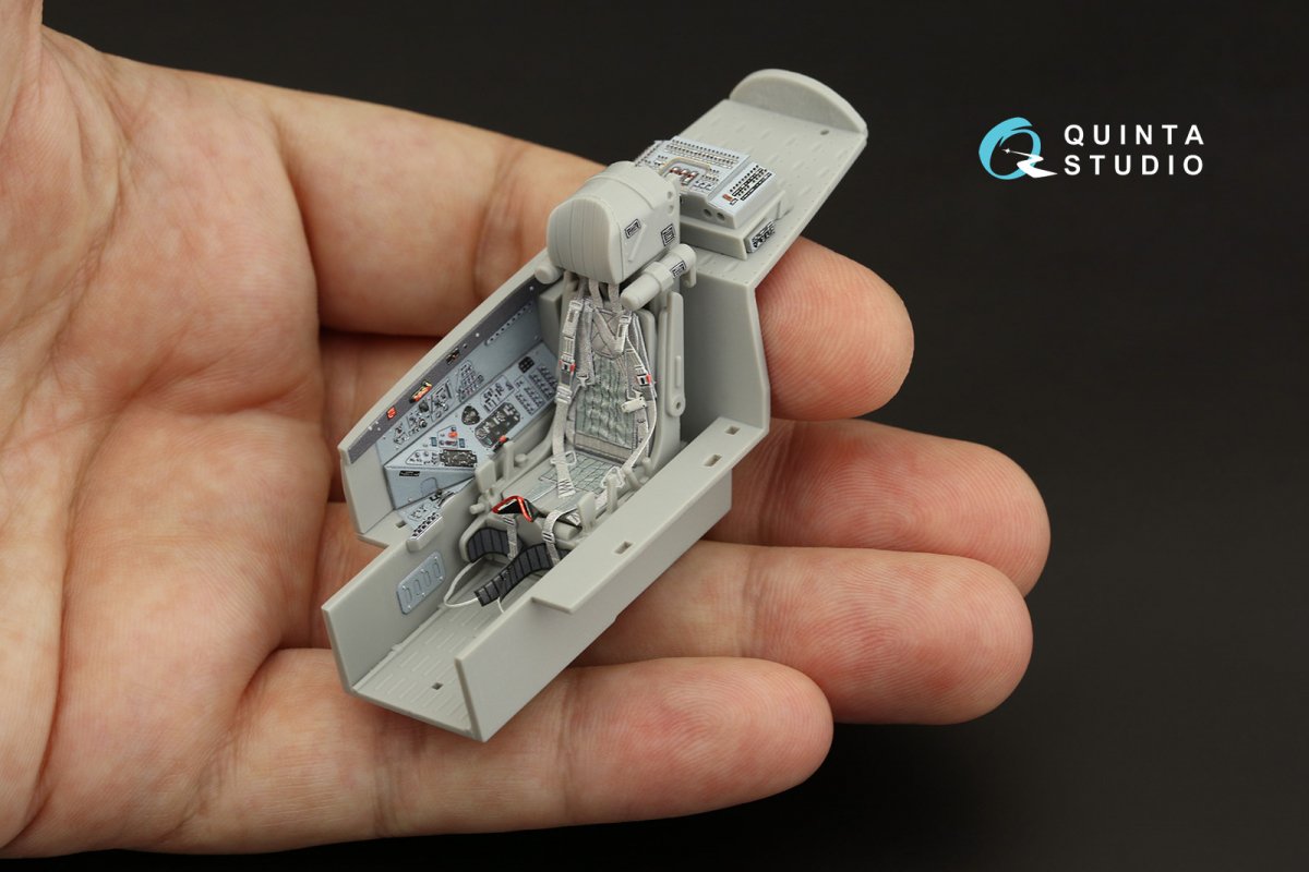 Quinta Studio QD32142 MiG-29 9-13 Fulcrum C 3D-Printed &amp;amp; colored Interior on decal paper (Trumpeter) 1/32 – immagine 5