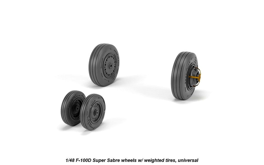 Armory Models AW48316 F-100D Super Saber wheels w/ weighted tires 1/48 – image 3