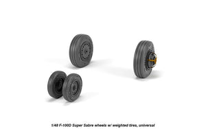 Armory Models AW48316 F-100D Super Saber wheels w/ weighted tires 1/48 – image 3