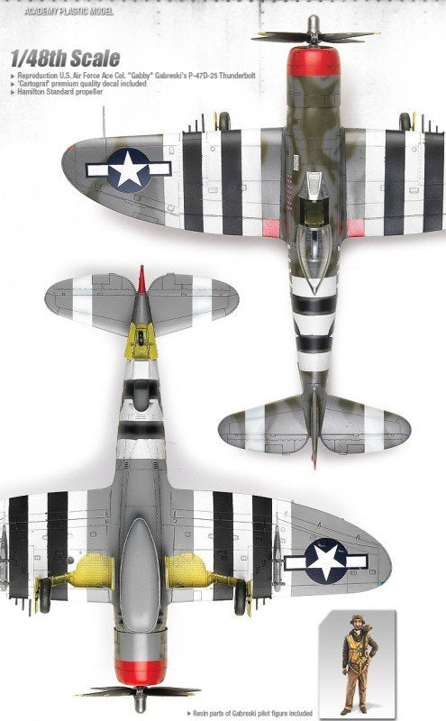 Academy 12222 P-47D Thunderbolt (GABRESKI)1/48 – image 4