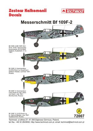 Techmod 72007 - Messerschmitt Bf 109F-2 1/72 – image 2