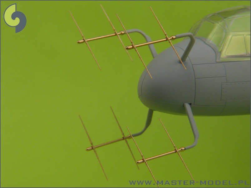 Master AM-48-027 German radar FuG 220 Lichtenstein SN-2 (used on nightfighters Bf 110, Ju 88) 1/48 – immagine 2
