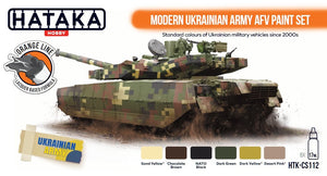 Hataka HTK-CS112 Modern Ukrainian Army AFV paint set (6x17ml) – obrázek 2