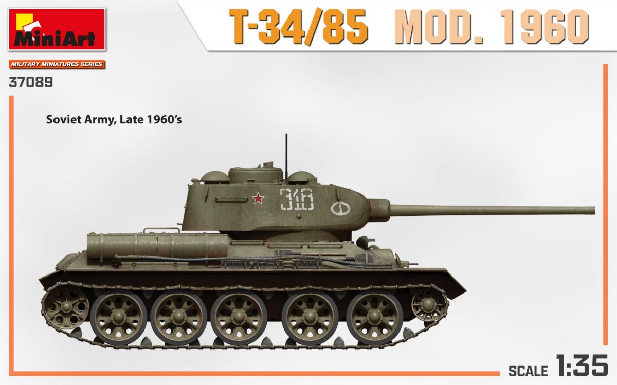 MiniArt 37089 T-34/85 MOD. 1960 1/35 – image 3