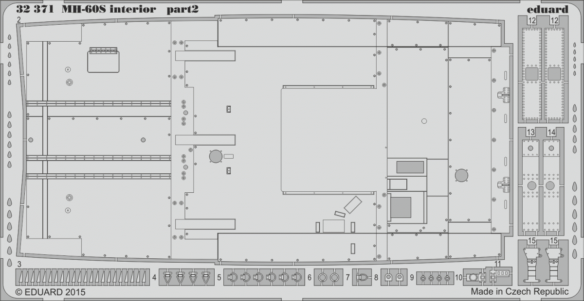 Eduard 32371 MH-60S interior 1/35 ACADEMY – Bild 2