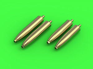 Master AM-32-095 Hawker Tempest Mk.V early version - 20mm Hispano gun barrels in shrouds (4 pcs.) (1/32) – obrázek 2