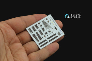 Quinta Studio QD72091 F-4D 3D-Printed &amp;amp; colored Interior on decal paper (Fine Molds) 1/72 – image 4