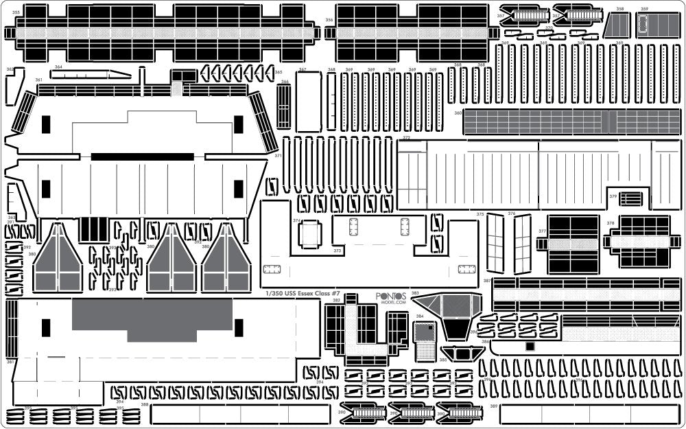 Pontos 35004F1 USS CV-10 Yorktown 1944 Detail Up Set 1/350 – obrázek 18