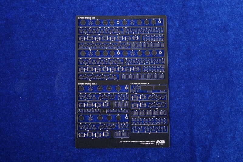 KA Models KA-20001 6&amp;amp;4 POINT RACING SEAT BELT ETCHED PARTS 1/20 – image 2
