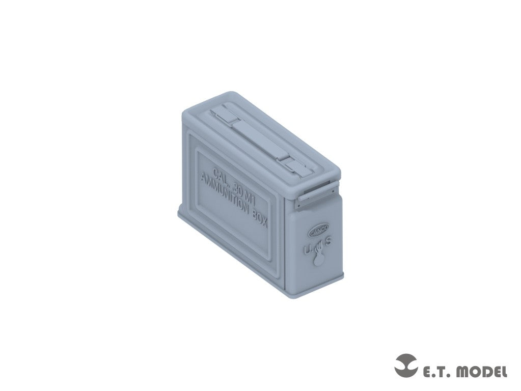 ET Model P35-221 WWII USArmy M1919 Machine Gun Ammo Box Type.1 1/35 – obrázek 4