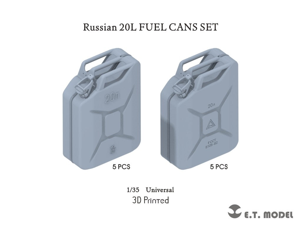 ET Model P35-263 Russian 20L FUEL CANS SET 5+5 1/35